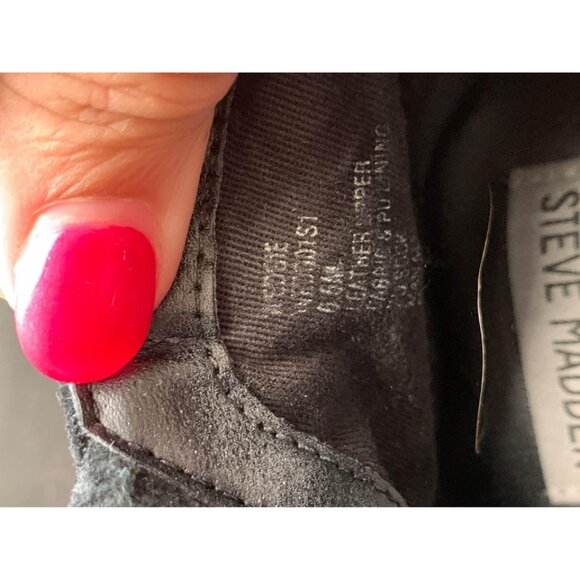 ✌️ 2/$40 ✌️ Black Steve Madden Shoes Ankle Fashion Sneakers sz 6.5 - Picture 4 of 4